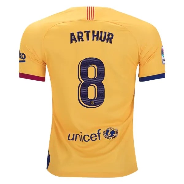 Camiseta Barcelona NO.8 Arthur Primera equipo 2019-20 Azul Rojo